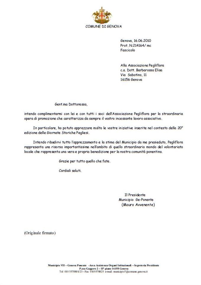 Invito di Pegliflora